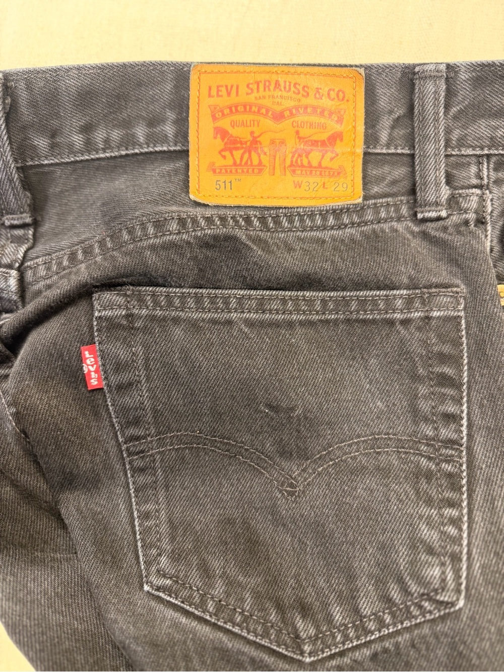 Vintage Made in USA Levi's 511 White Oak Cone Denim Men's Jeans